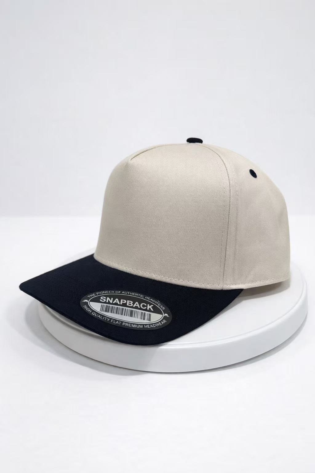 Two-Tone Canvas Trucker Hat: Vintage Style Snapback
