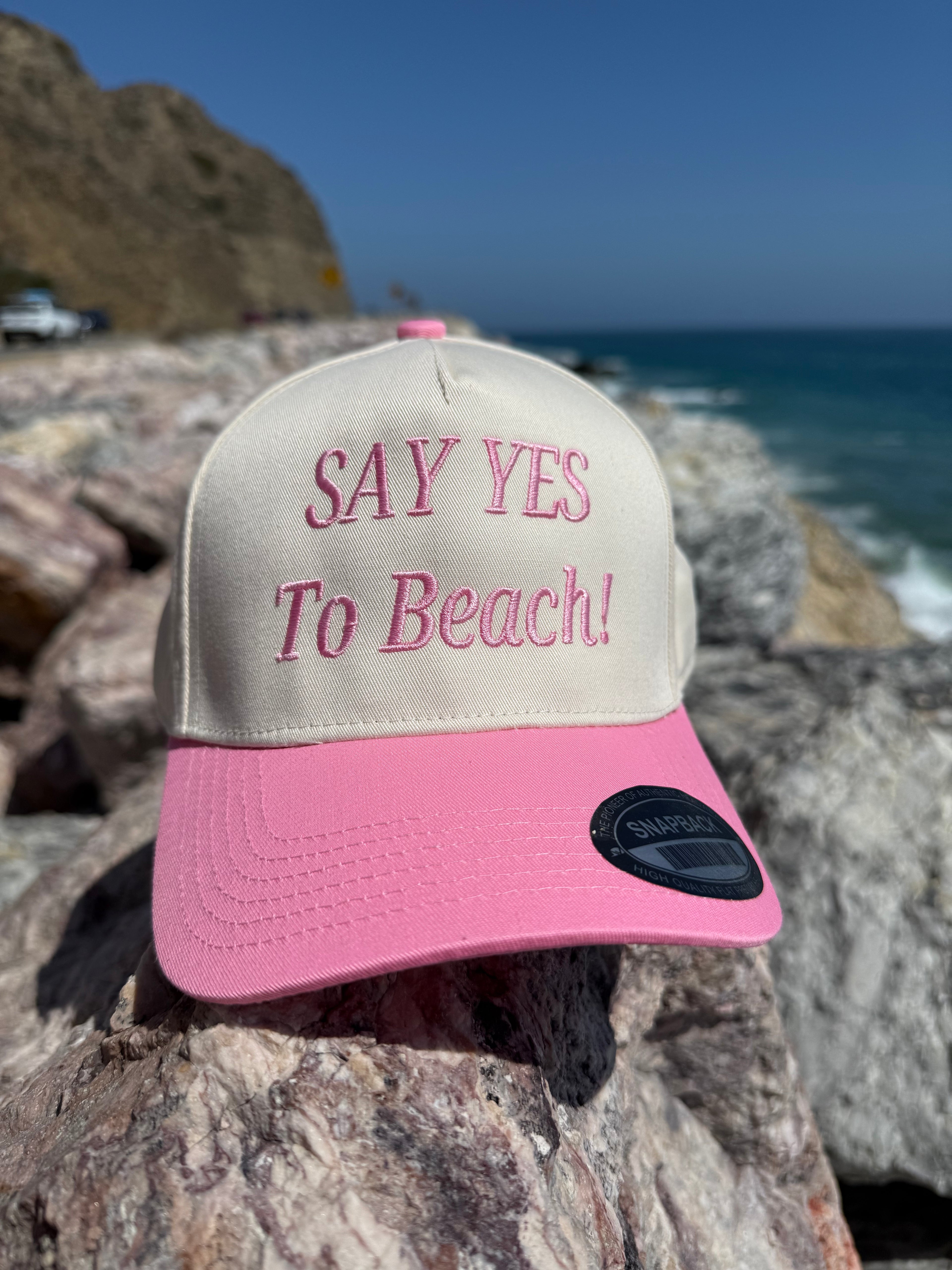 HAT "SAY YES TO BEACH"