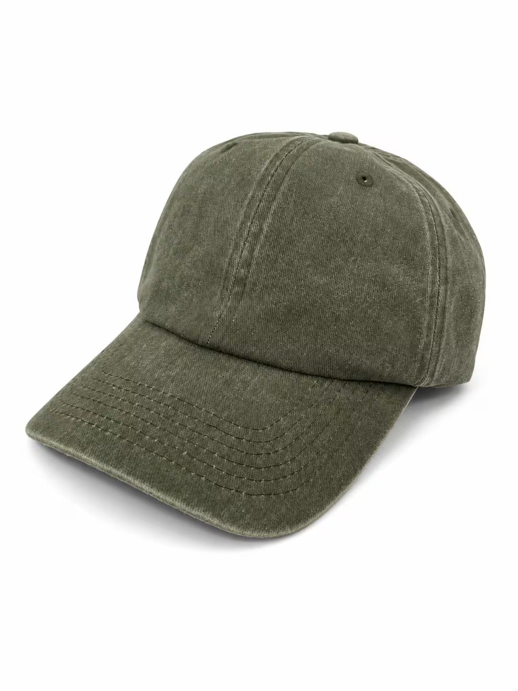 Washed Cotton Dad Hat, Unstructured, Metal Buckle, Customizable Unisex Cap
