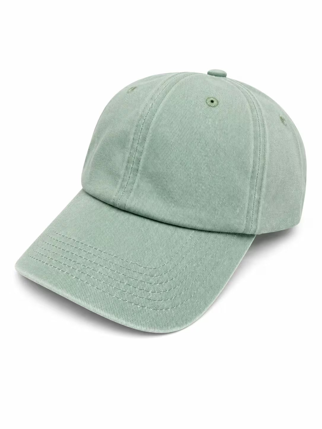 Washed Cotton Dad Hat, Unstructured, Metal Buckle, Customizable Unisex Cap