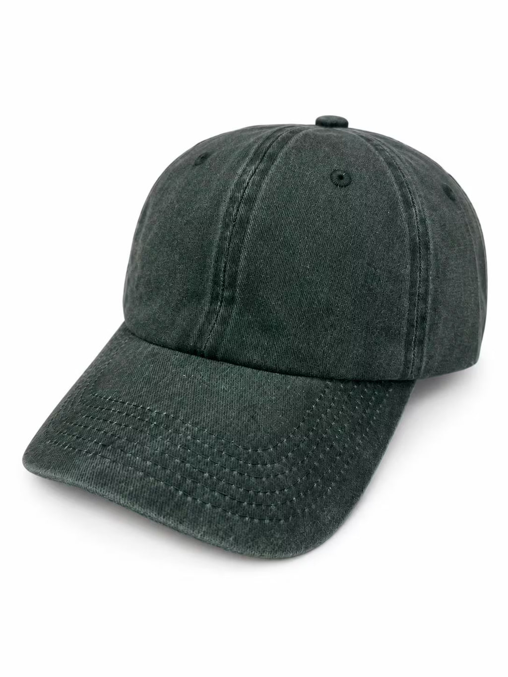 Washed Cotton Dad Hat, Unstructured, Metal Buckle, Customizable Unisex Cap