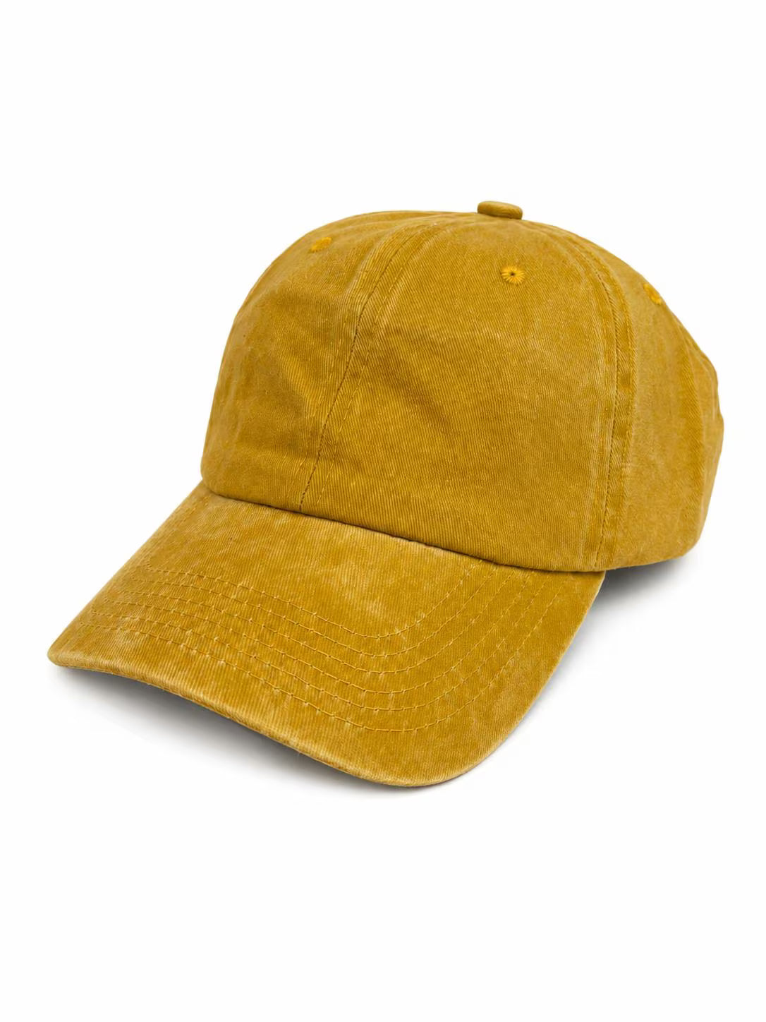 Washed Cotton Dad Hat, Unstructured, Metal Buckle, Customizable Unisex Cap