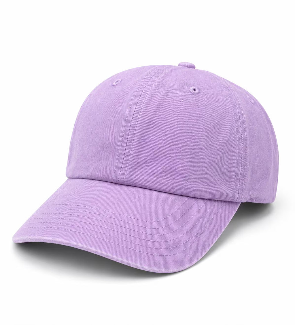Washed Cotton Dad Hat, Unstructured, Metal Buckle, Customizable Unisex Cap