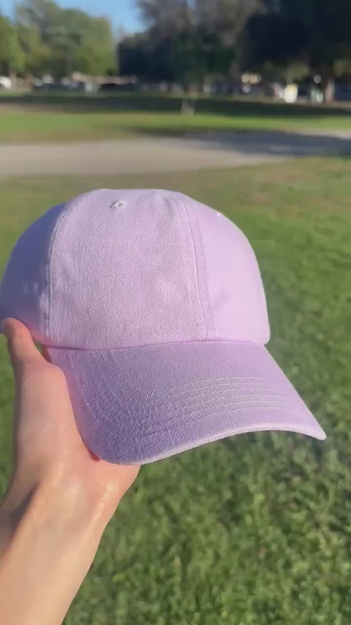 Washed Cotton Dad Hat, Unstructured, Metal Buckle, Customizable Unisex Cap